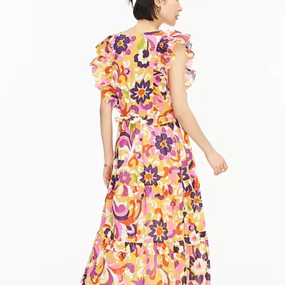 J Crew Ruffle sleeve dress - Picture 3 of 5